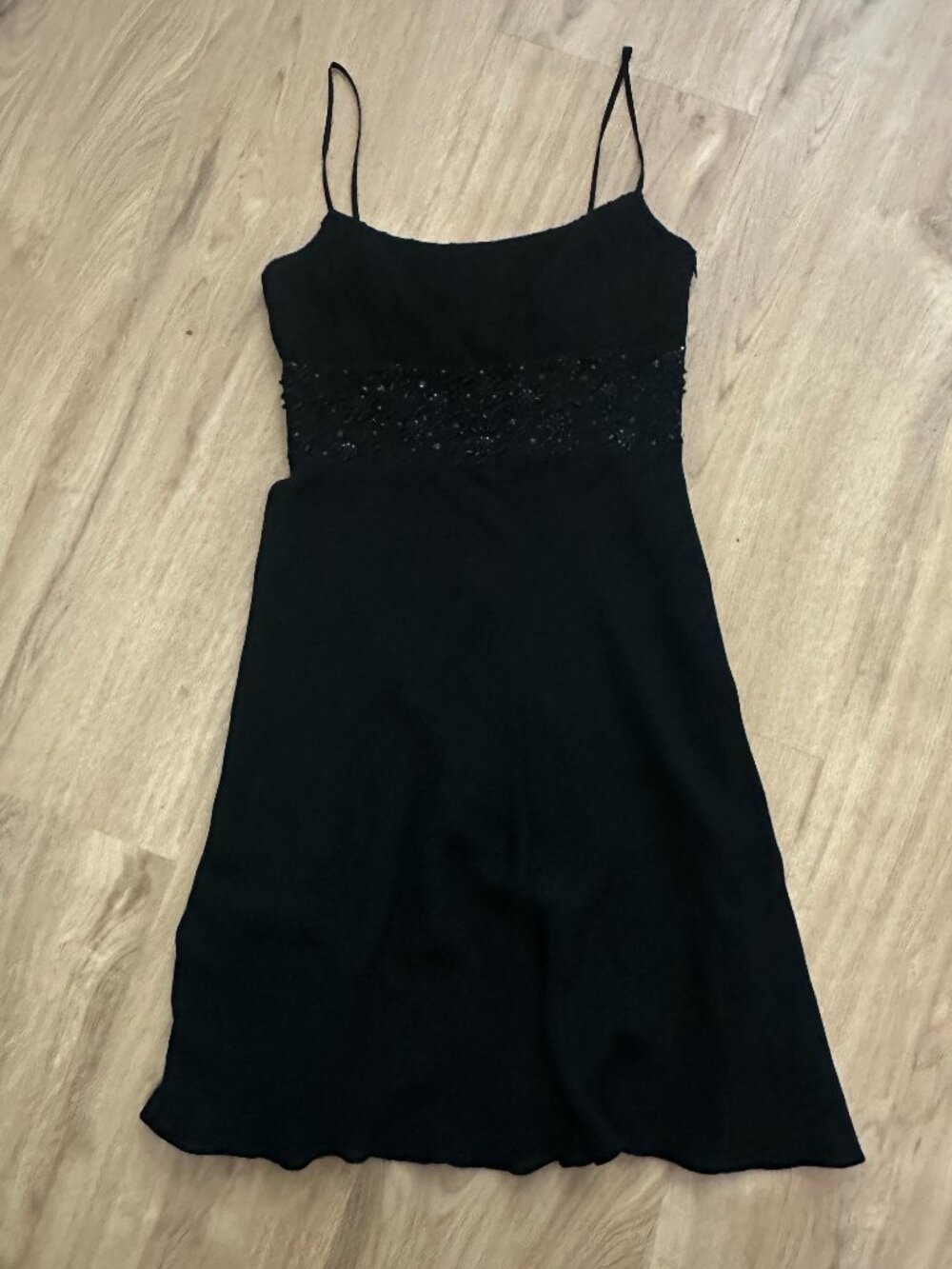 VINTAGE Ann Taylor dress with beading in black - 2